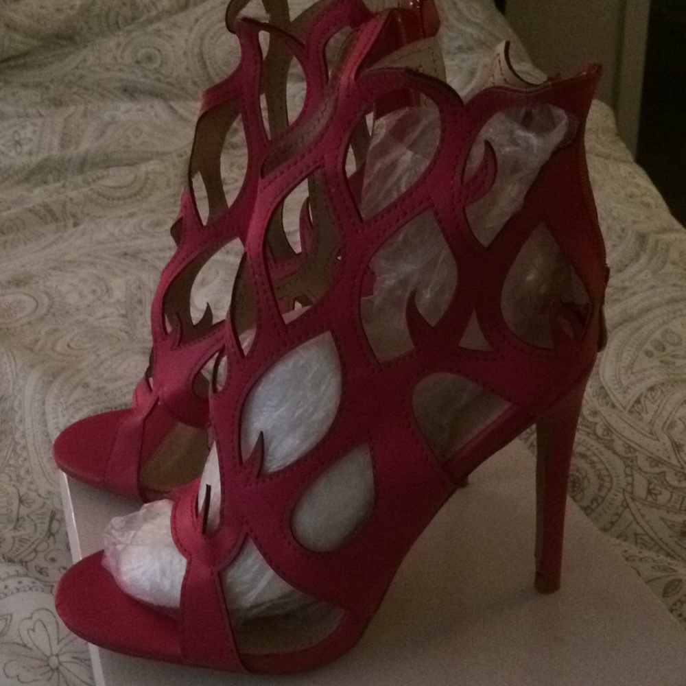 Cape Robin(fuchsia) 6 inch heels size 9(US)
